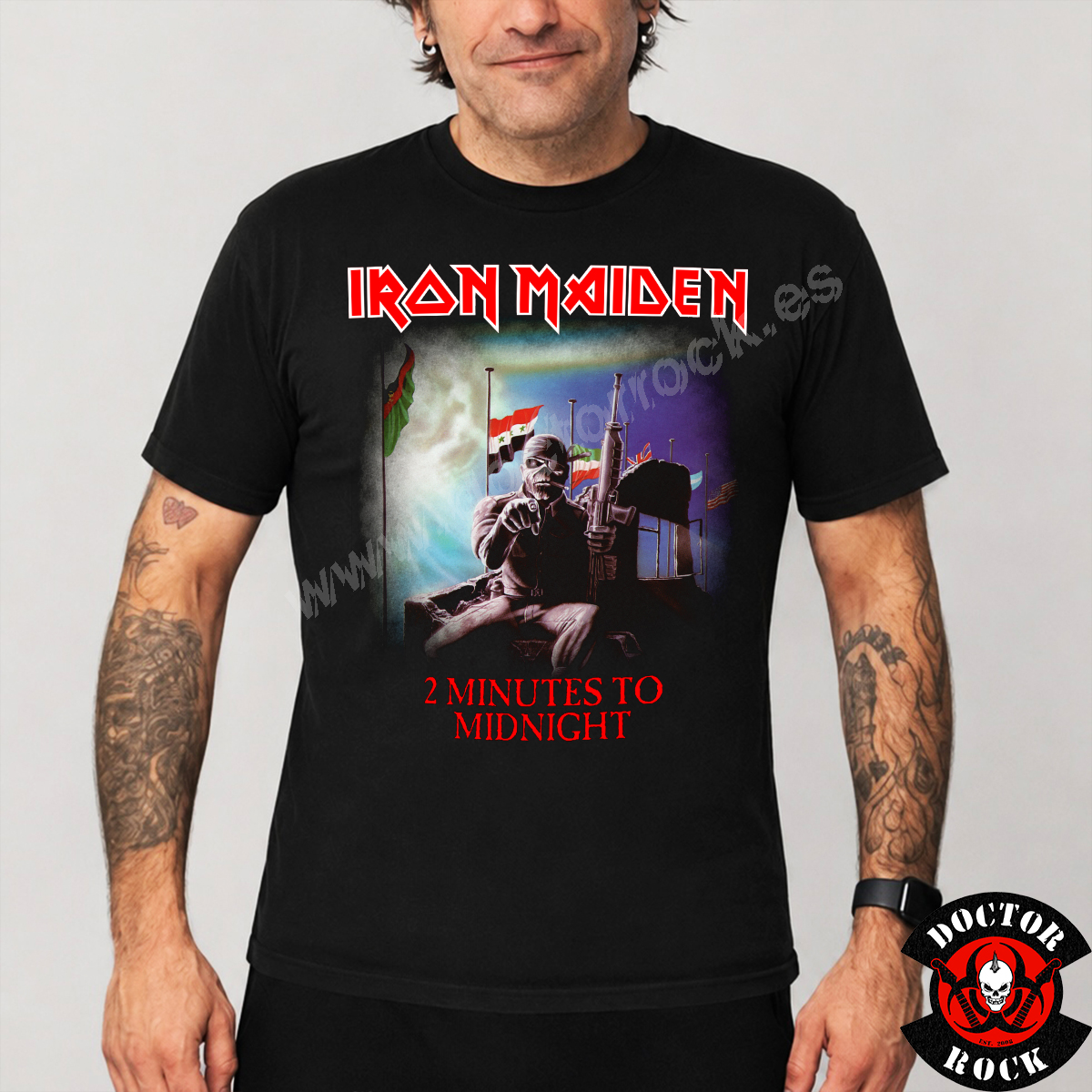 Camiseta Iron Maiden 2 Minutes to Midnight