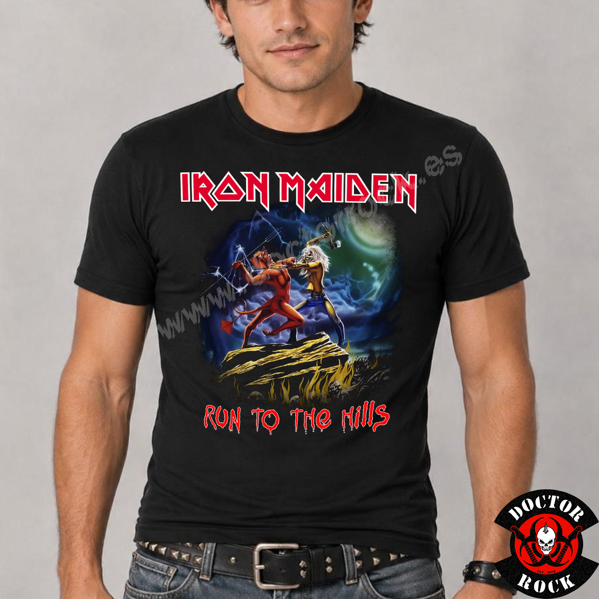 Camiseta Iron Maiden Run to the Hills