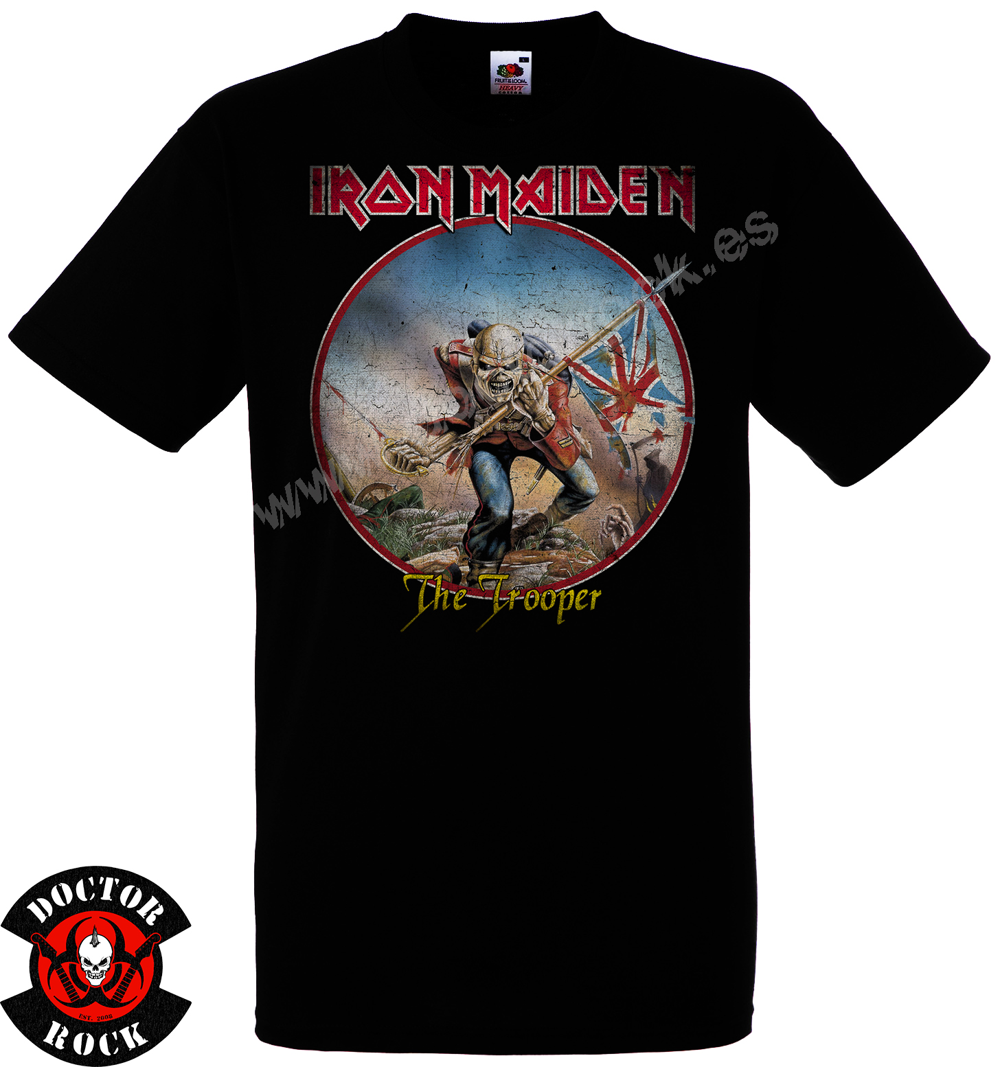Camiseta Iron Maiden The Trooper Vintage