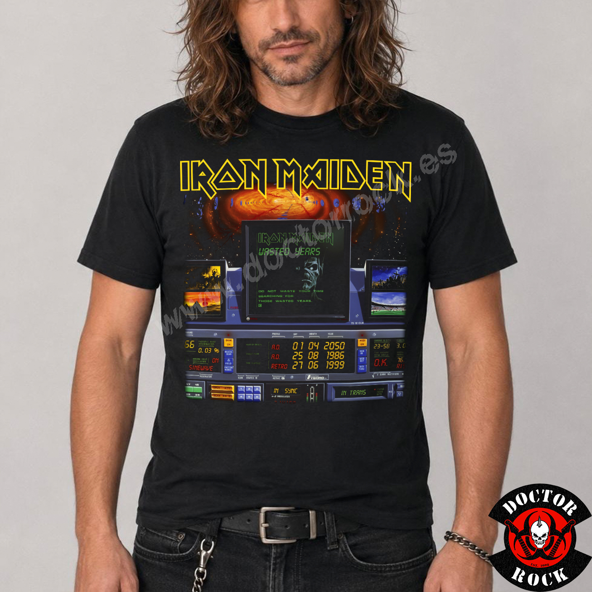 Camiseta Iron Maiden Wasted Years