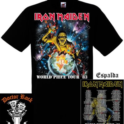 Camiseta Iron Maiden 1983 World Tour