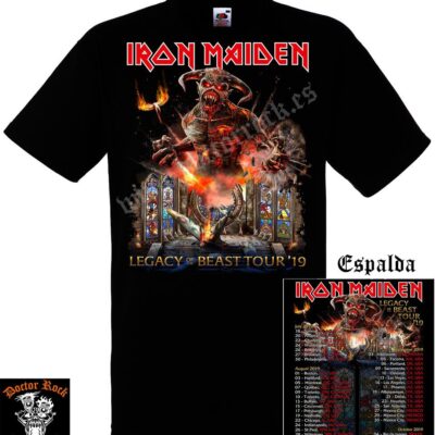 Camiseta Iron Maiden 2019 Tour
