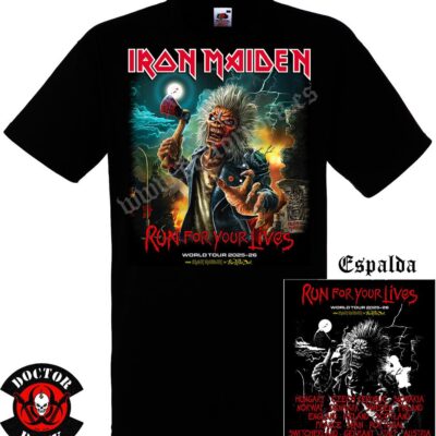 Camiseta Iron Maiden 2025-26 Tour Dates