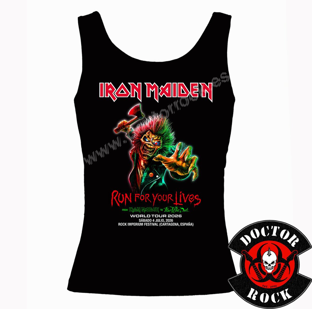 Camiseta Iron Maiden 2026 Cartagena Tirantes Chica - Imagen 2