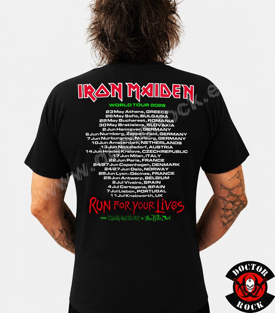 Camiseta Iron Maiden 2026 Lisboa - Imagen 3