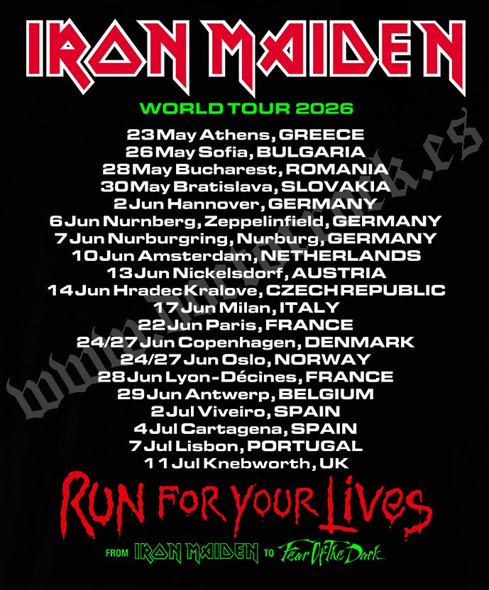 Camiseta Iron Maiden 2026 Lisboa - Imagen 4