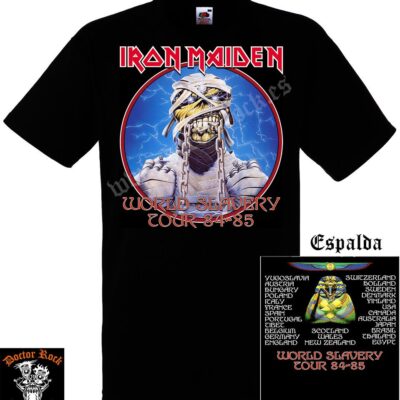 Camiseta Iron Maiden 84-85 World Tour