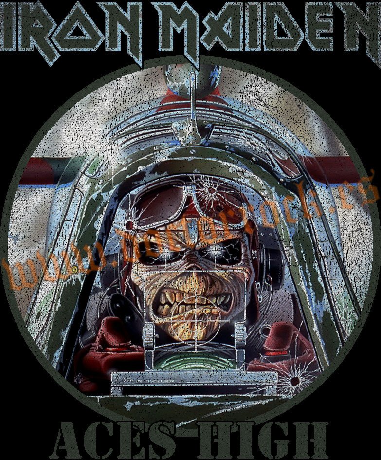 Camiseta Iron Maiden Aces High Vintage - Imagen 2