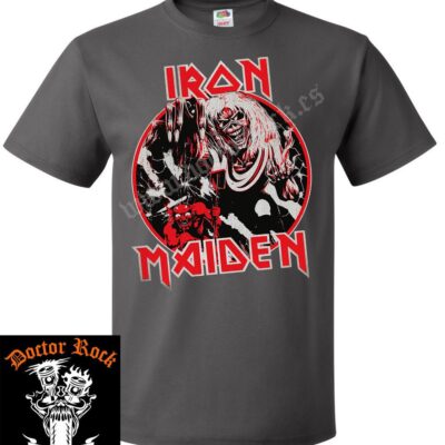 Camiseta Iron Maiden Beast Grafito