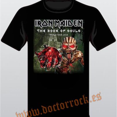 Camiseta Iron Maiden The Book Of Souls World Tour 2016