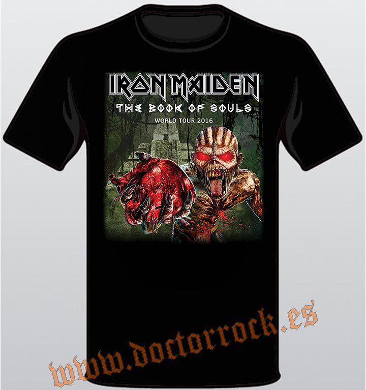 Camiseta Iron Maiden The Book Of Souls World Tour 2016