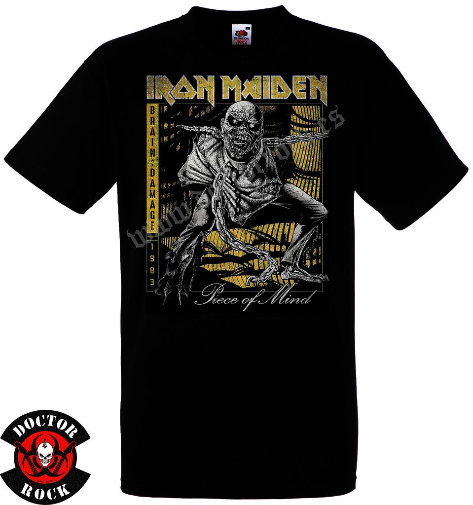 Camiseta Iron Maiden Brain Damage 1983