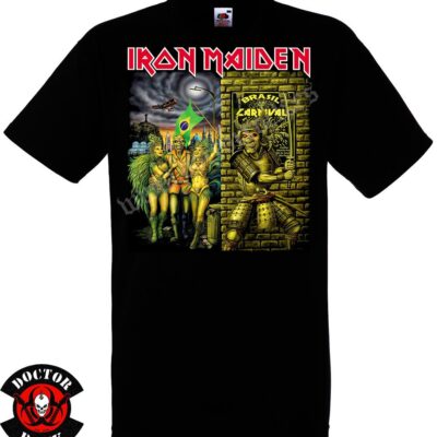 Camiseta Iron Maiden Brasil Carnival