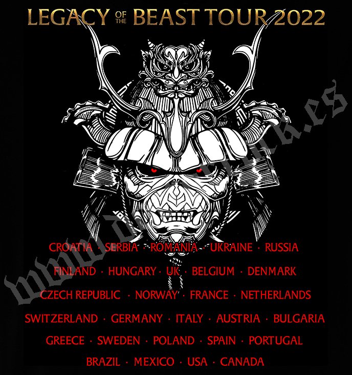 Camiseta Iron Maiden Tampa Event 2022 - Imagen 2