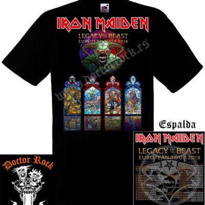 Camiseta Iron Maiden European Tour 2018