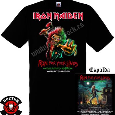Camiseta Iron Maiden 2026 Europe