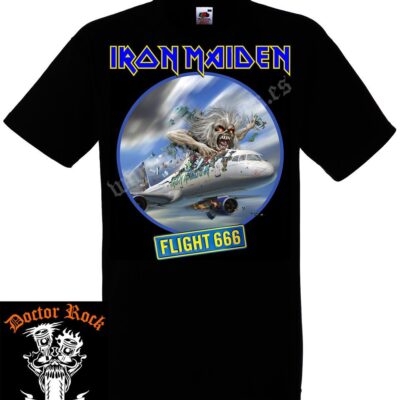 Camiseta Iron Maiden Flight 666