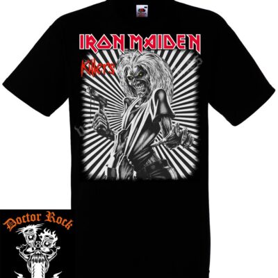 Camiseta Iron Maiden Killers (Black/White)