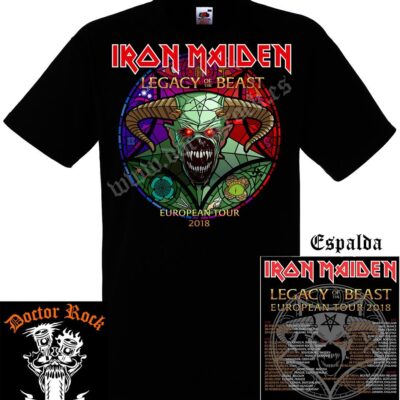 Camiseta Iron Maiden Legacy Of The Beast Tour 2018