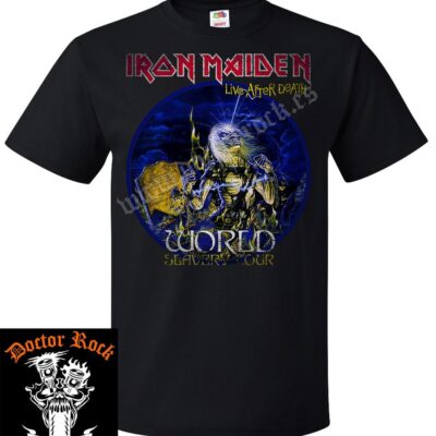 Camiseta Iron Maiden Live After Death Vintage