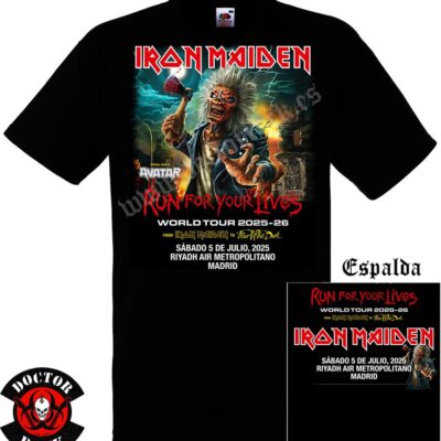 Camiseta Iron Maiden Madrid 2025