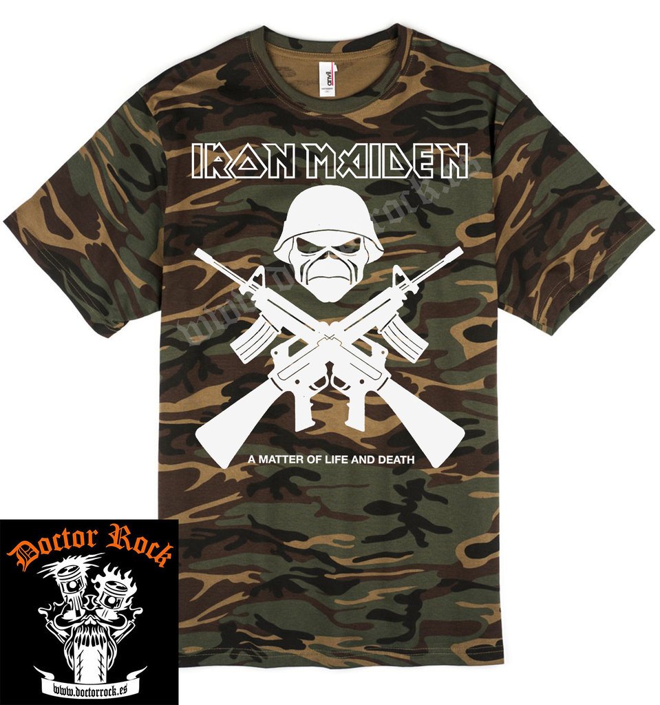 Camiseta Iron Maiden Matter Camuflaje