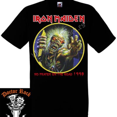 Camiseta Iron Maiden No Prayer On The Road 1990