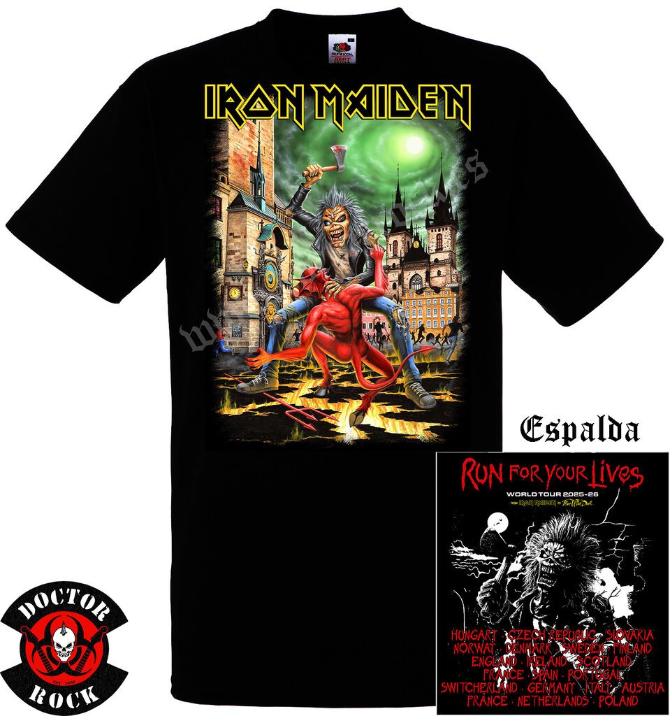 Camiseta Iron Maiden 2025 Prague
