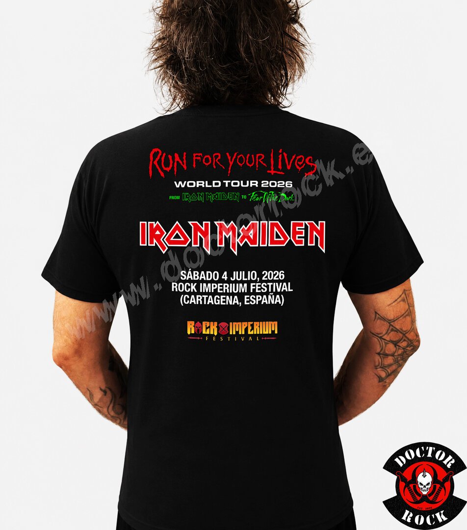 Camiseta Iron Maiden 2026 Rock Imperium - Imagen 3