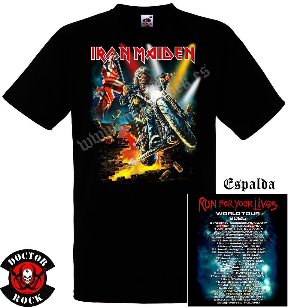 Camiseta Iron Maiden 2025 Uk Tour