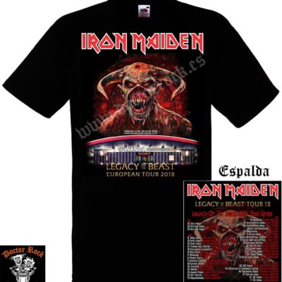 Camiseta Iron Maiden Wanda Metropolitano 2018