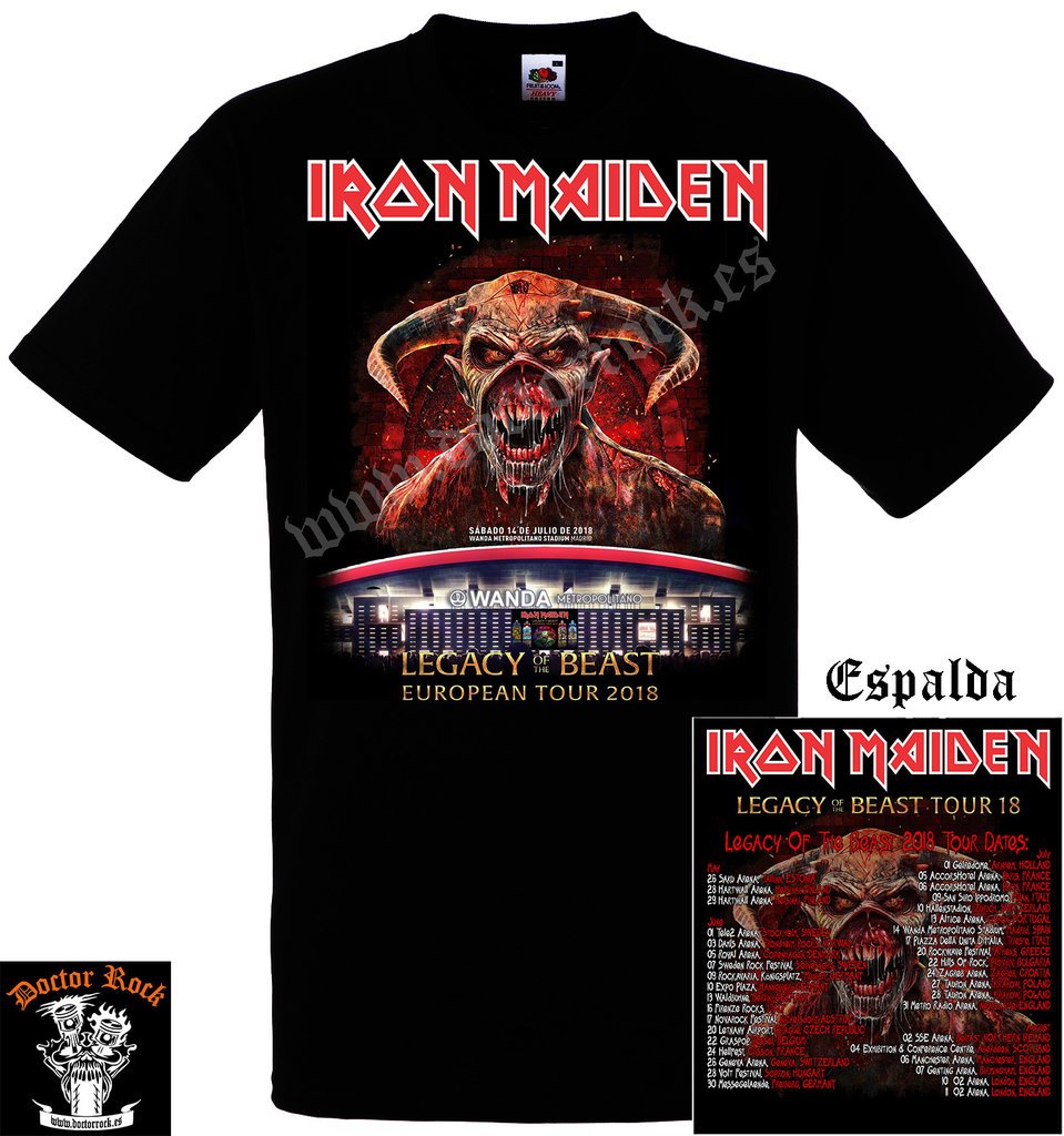 Camiseta Iron Maiden Wanda Metropolitano 2018