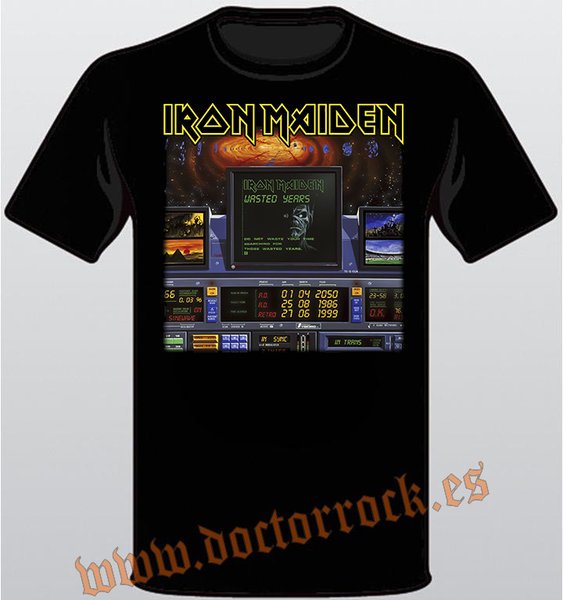 Camiseta Iron Maiden Wasted Years