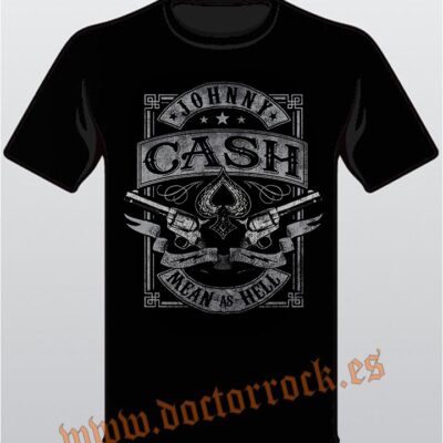 Camiseta Johnny Cash Mean As Hell