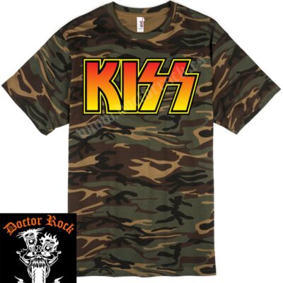 Camiseta Kiss Camuflaje