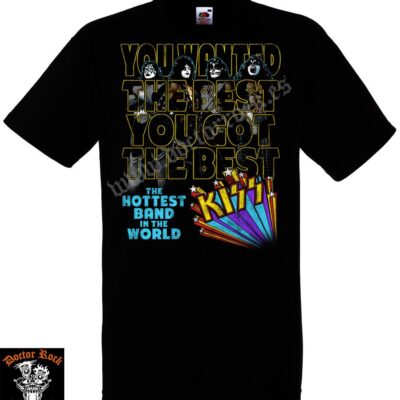 Camiseta Kiss Hottest Band....