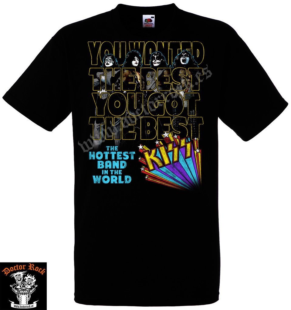 Camiseta Kiss Hottest Band....