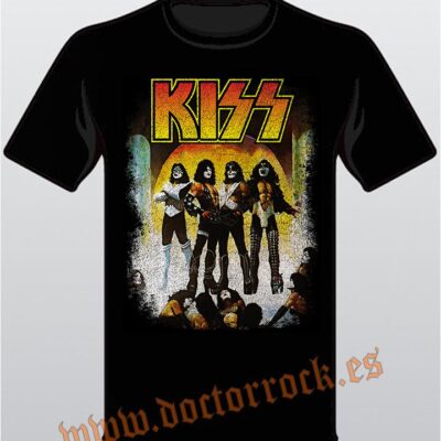 Camiseta Kiss Love Gun Distressed