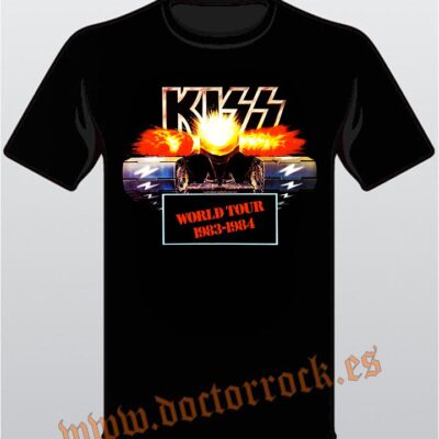 Camiseta Kiss World Tour 1983 1984