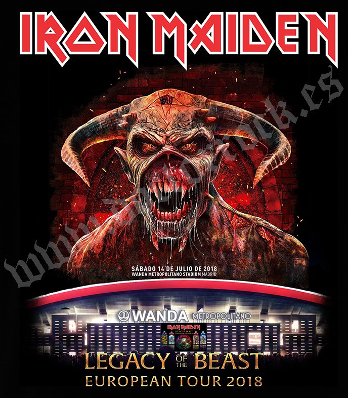 Camiseta Iron Maiden Wanda Metropolitano 2018 - Imagen 2