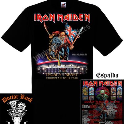 Camiseta Iron Maiden Madrid 2018