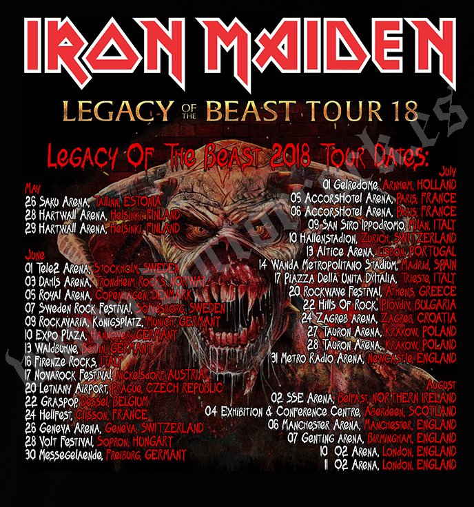 Camiseta Iron Maiden Wanda Metropolitano 2018 - Imagen 3