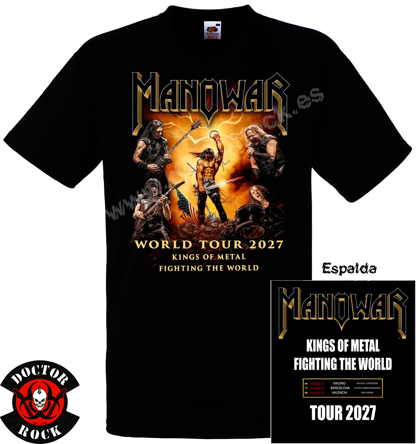 Camiseta Manowar Tour 2027