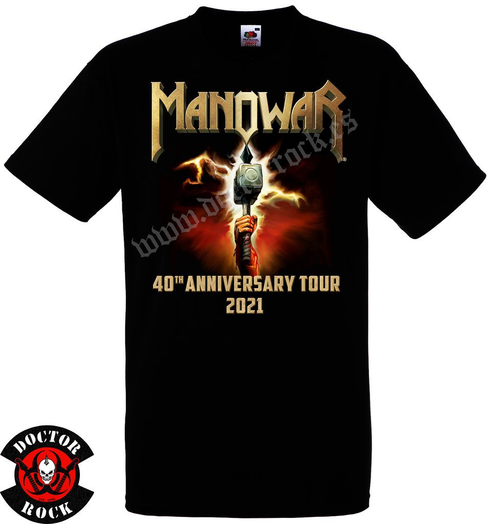 Camiseta Manowar 40th Anniversary Tour