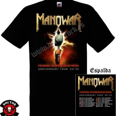 Camiseta Manowar Anniversary Tour 22/23