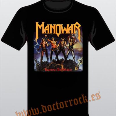 Camiseta Manowar Fighting the World