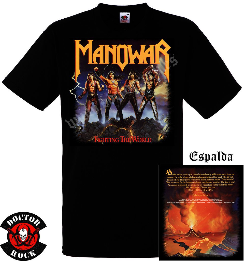 Camiseta Manowar Fighting The World Album