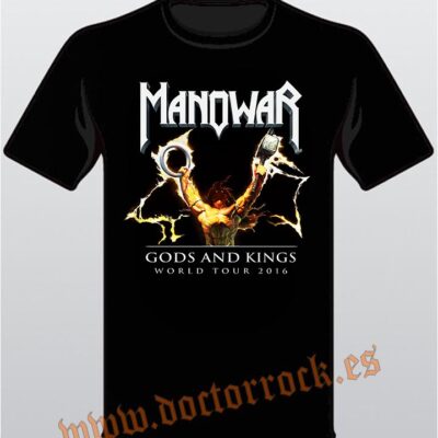 Camiseta Manowar Gods And Kings World Tour 2016