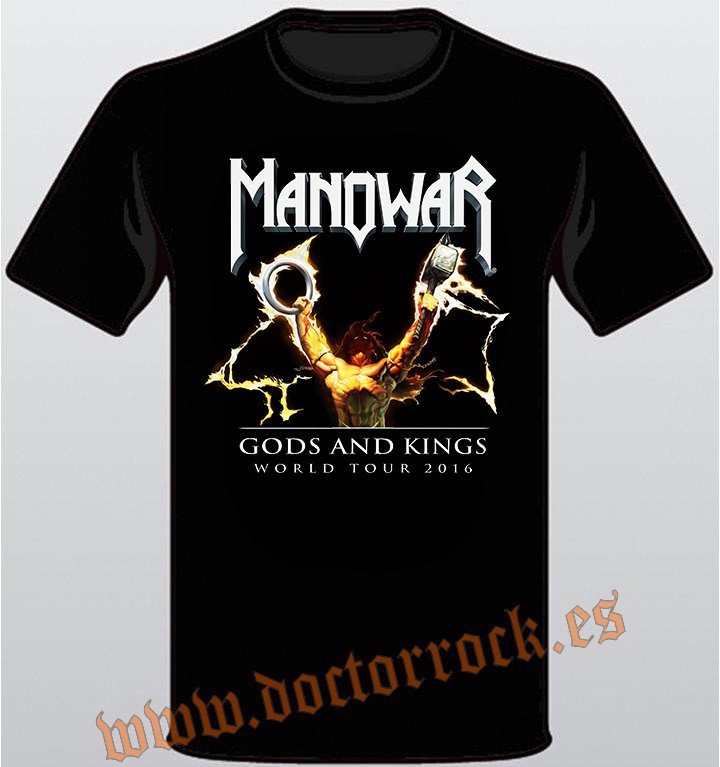 Camiseta Manowar Gods And Kings World Tour 2016