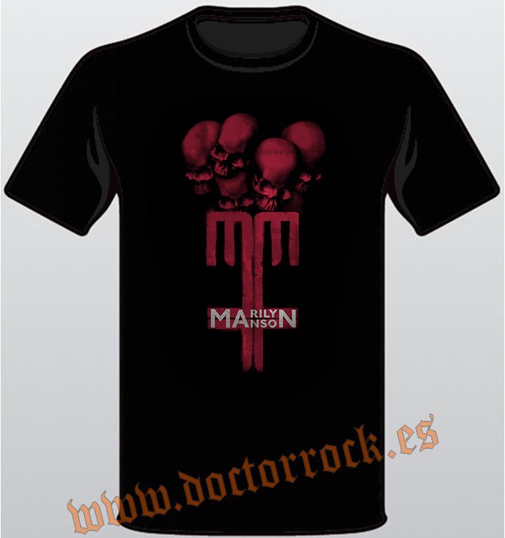 Camiseta Marilyn Manson Skulls